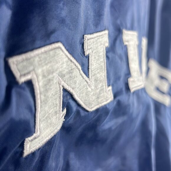 🔥 Vintage 90’s NIKE Nylon Hoodie Polyester Fleece Lined Snap Jacket - Sz M -EUC - Picture 7 of 13